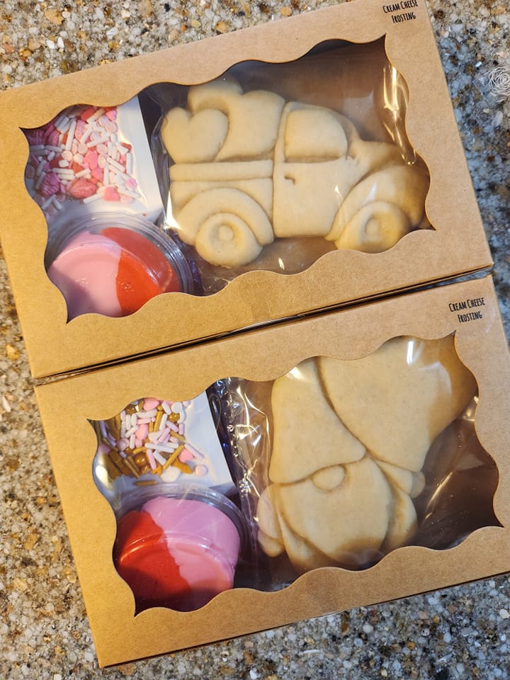 Valentine Imprinted Sugar Cookie Kits