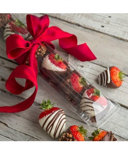 Valentine Large Chocolate Covered Strawberries w/ & w/o Roses